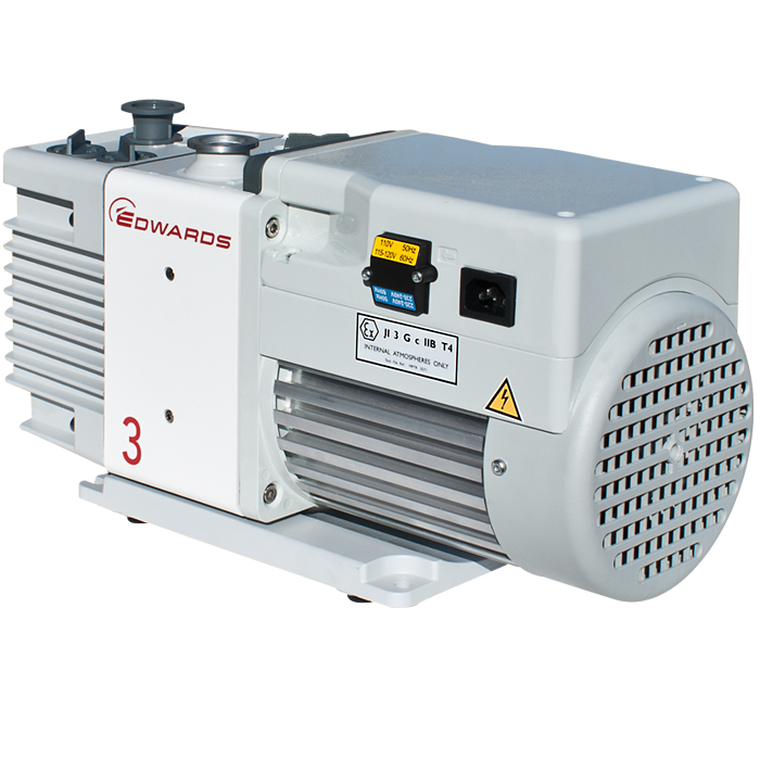 Edwards RV3 Rotary Vane Dual Stage Mechanical Vacuum Pump, Single Phase,  115/230 V, 50/60 Hz, A65201906